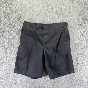 Propper Shorts Men's M Black Polyester Ripstop Cargo Utility Tactical Summer